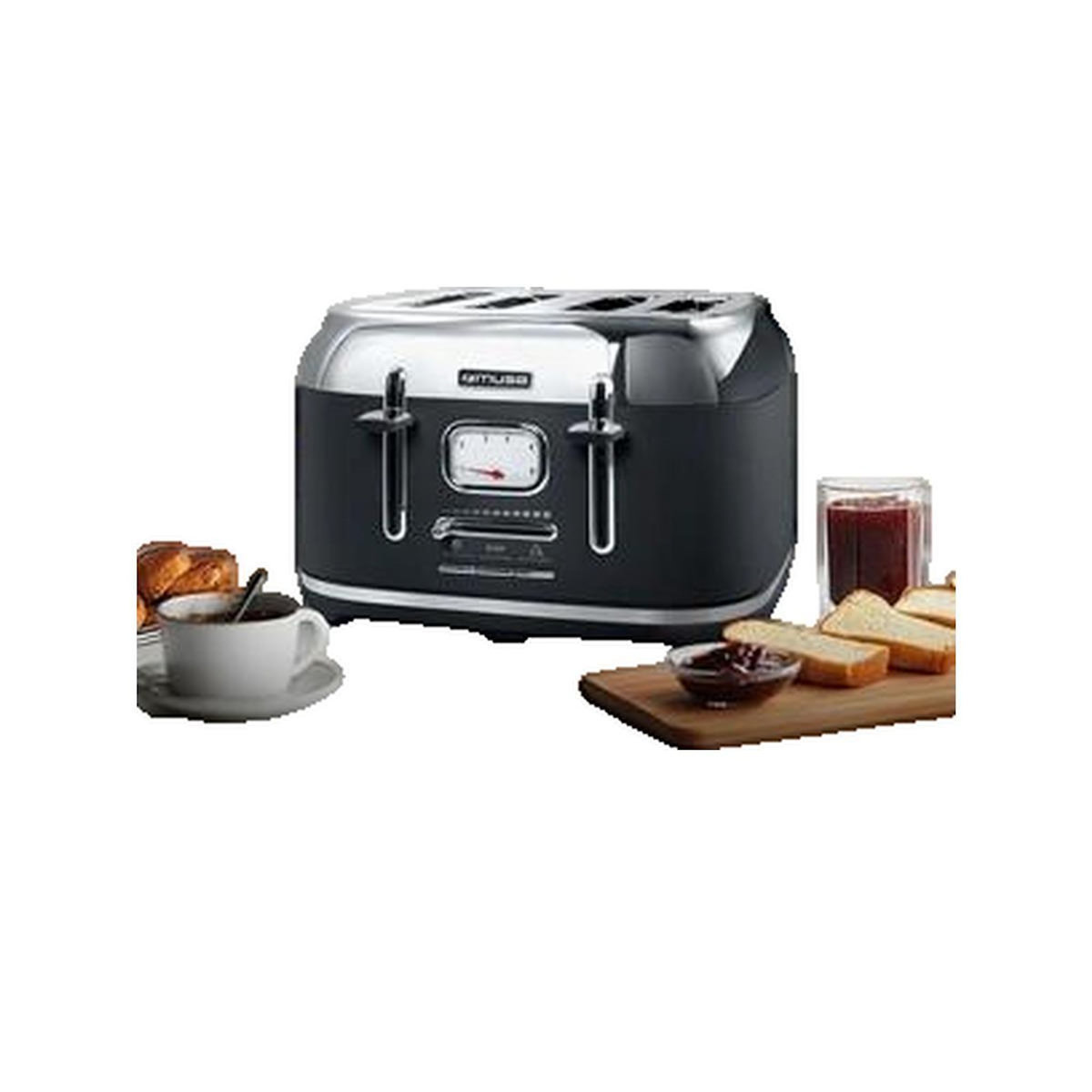 Muse Grille-pain Muse 3701738900071 moderne argent