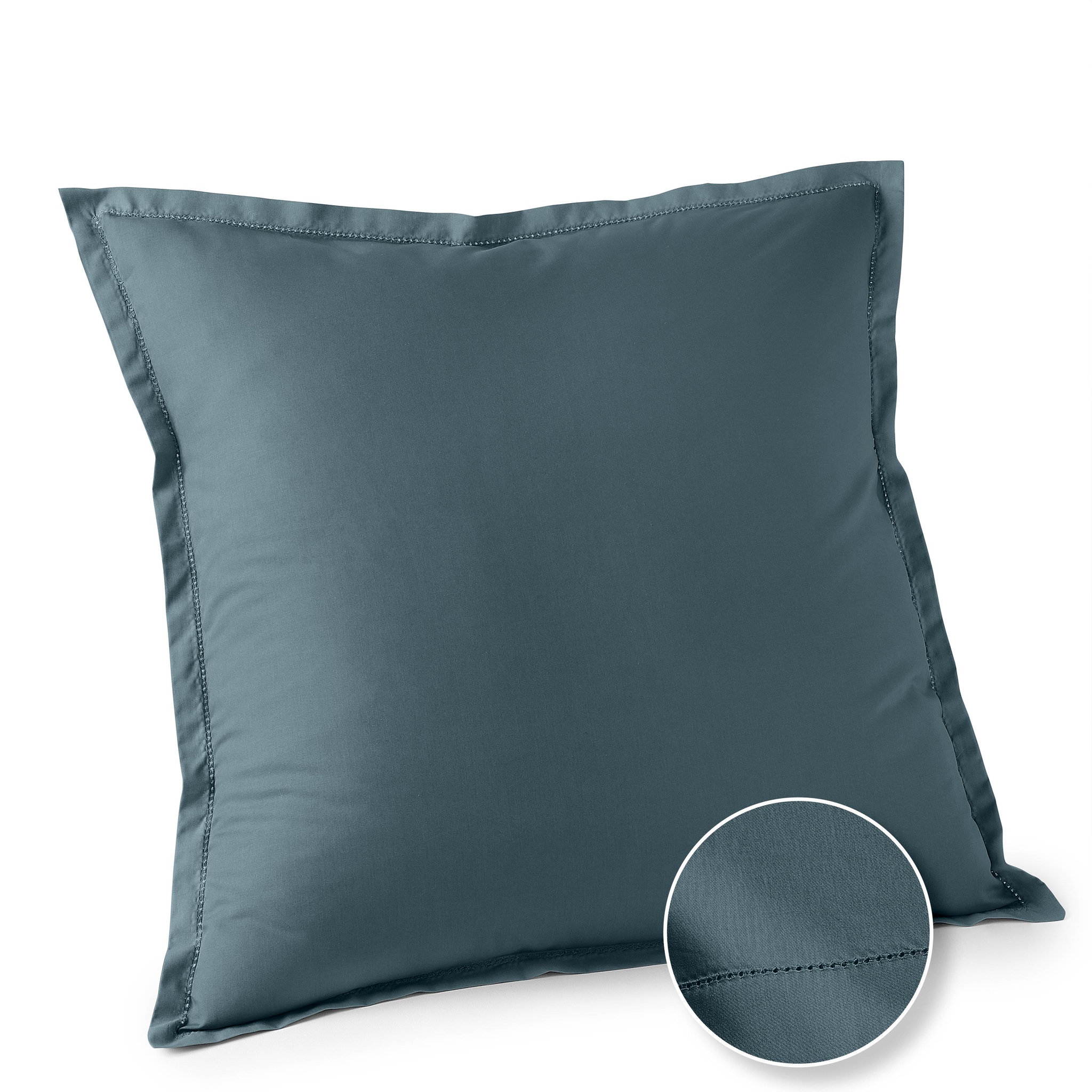 Voir la diapositive 1 : ACTUEL Taie d'oreiller unie en percale de coton 70 fils - collection permanente