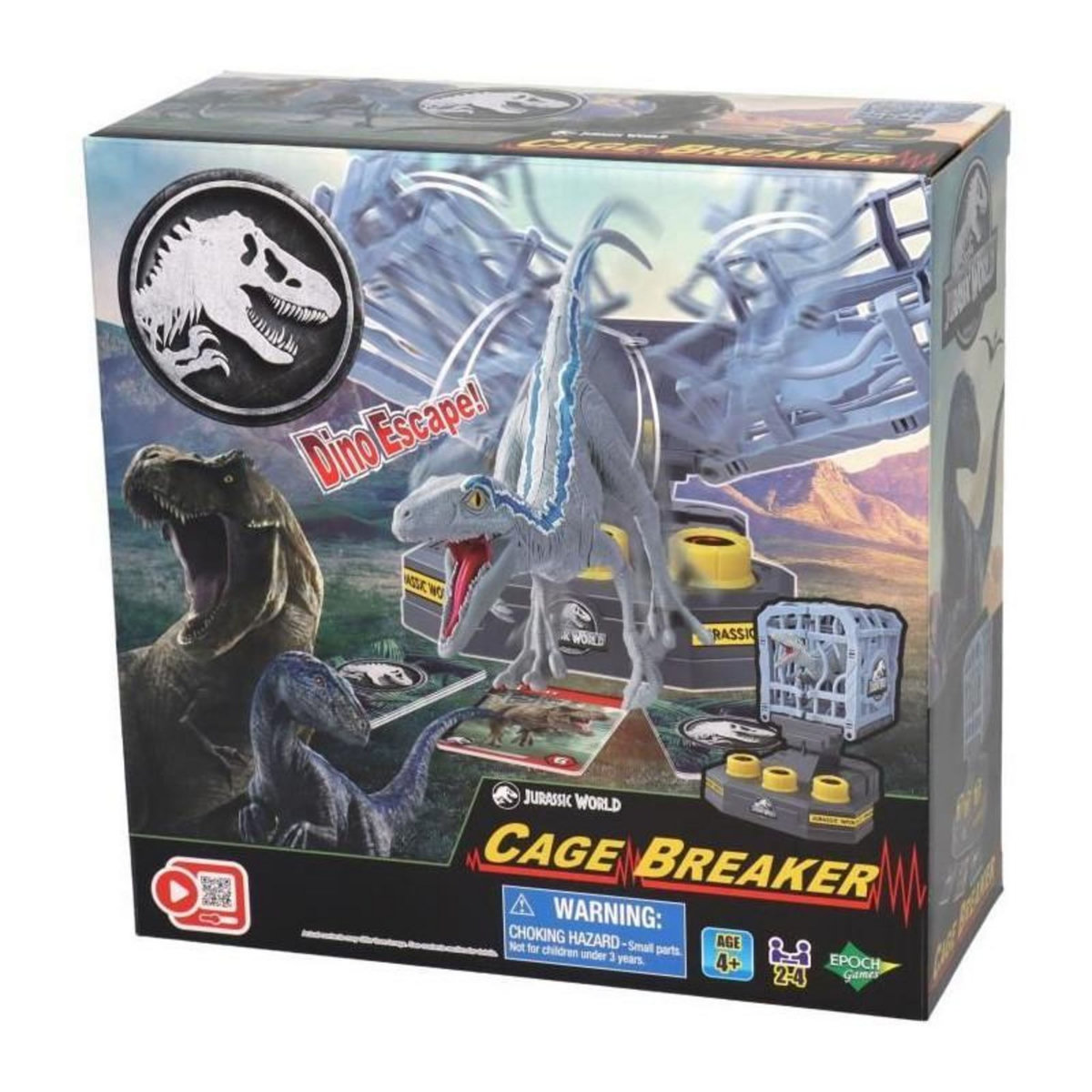 EPOCH Jeu de société avec T-Rex et cage - EPOCH - Jurassic World Cage Breaker