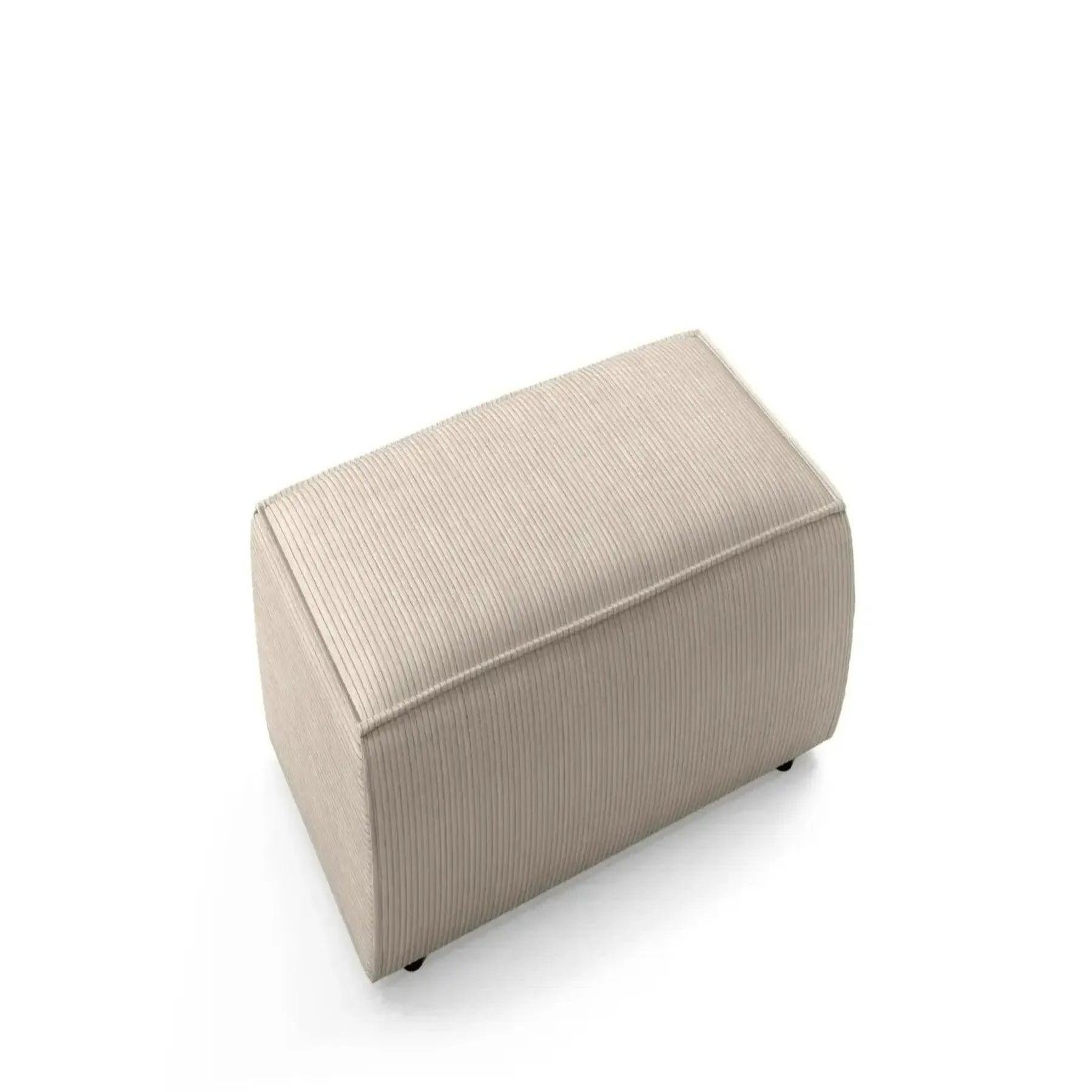 Voir la diapositive 5 : CASANOVA PARIS Jade - pouf velours côtelé