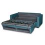 Voir la diapositive 5 : Canapé convertible système couchage express matelas 140x190 17cm 3 places en tissu DYLAN 
