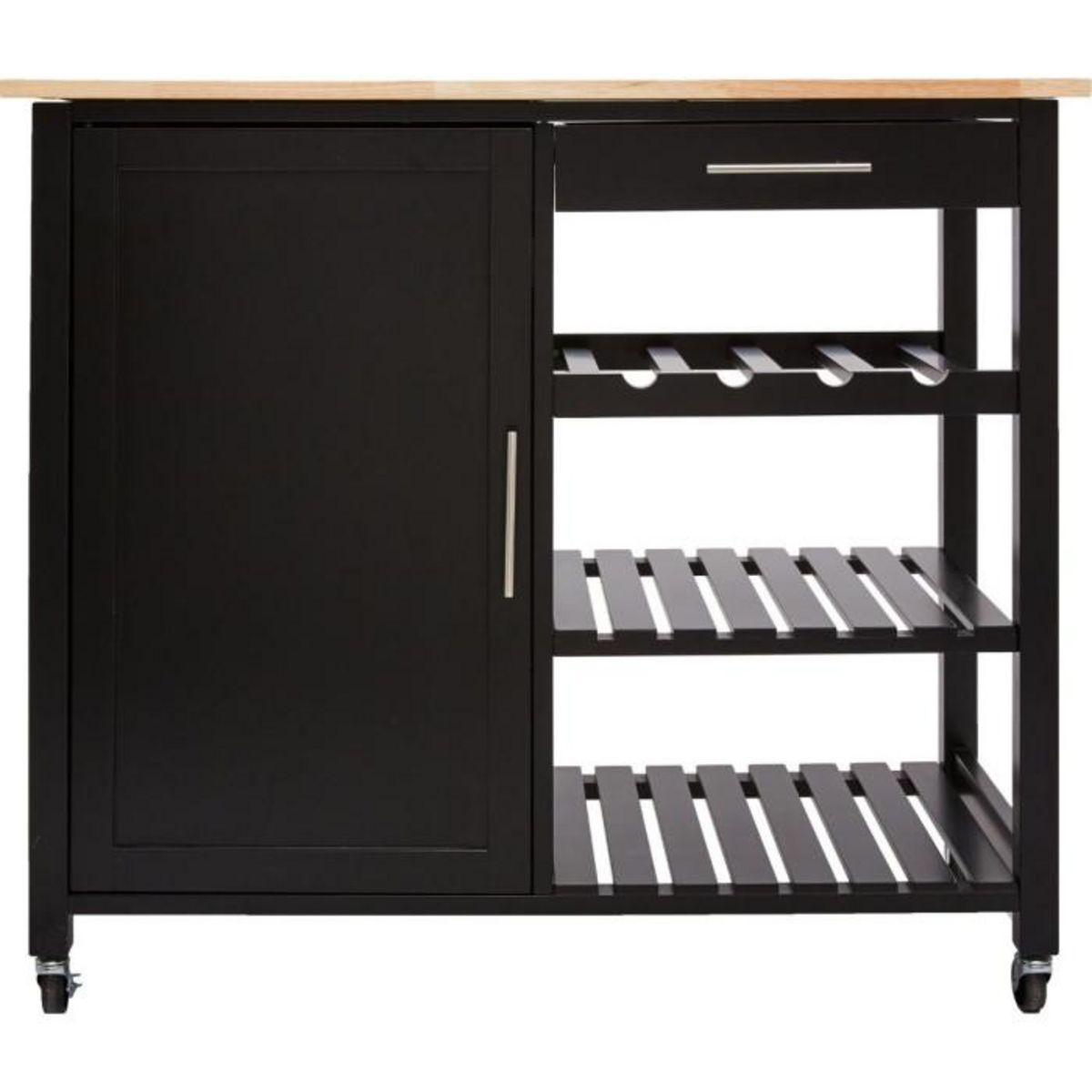 ATMOSPHERA Desserte de Cuisine  Claude  100cm Noir