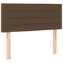 Voir la diapositive 4 : VIDAXL Tete de lit a LED Marron Fonce 100x5x78/88 cm Tissu
