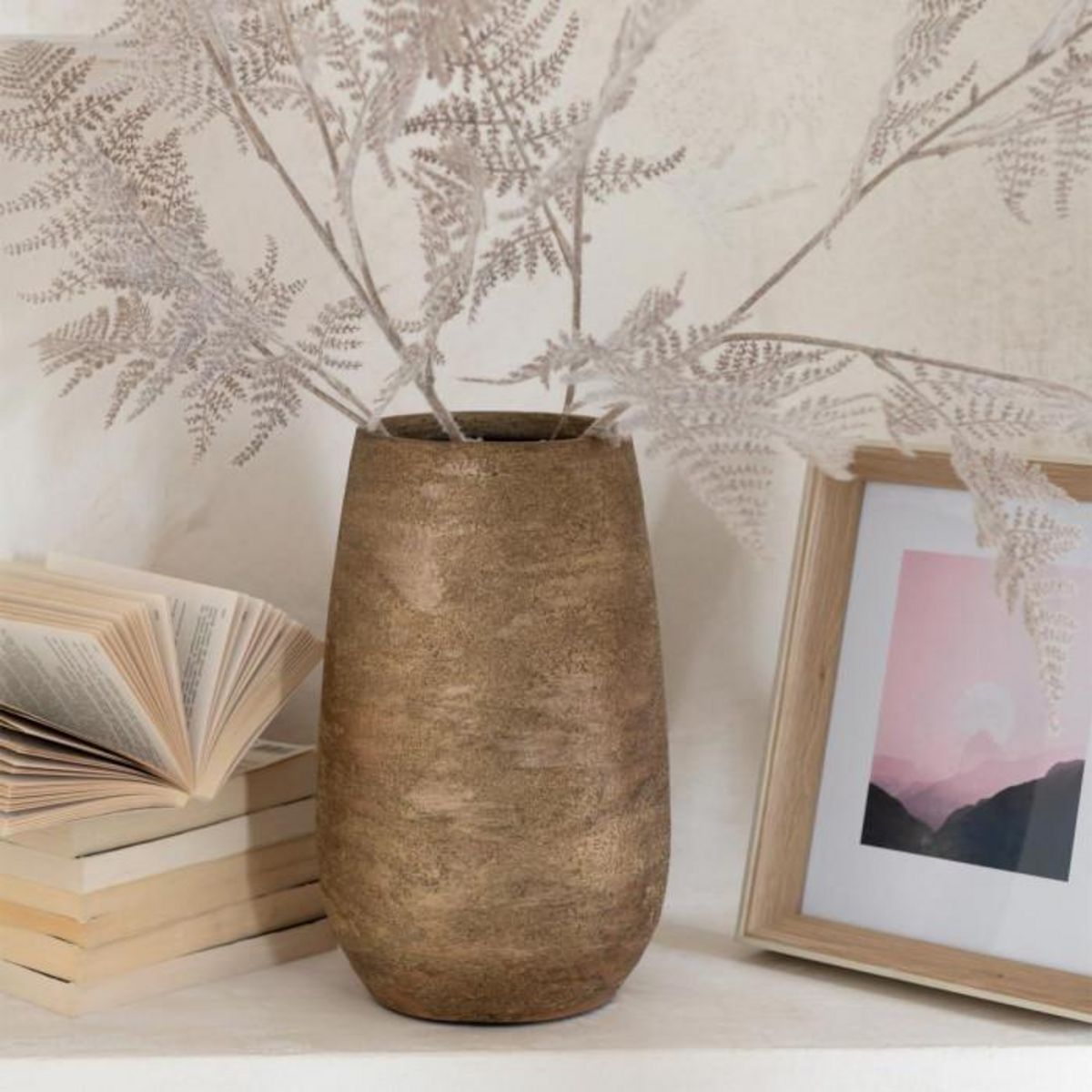 Paris Prix Vase Déco  Irrégulier Rugueux  31cm Or