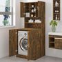 Voir la diapositive 3 : VIDAXL Armoire de machine a laver Chene fume Bois d'ingenierie
