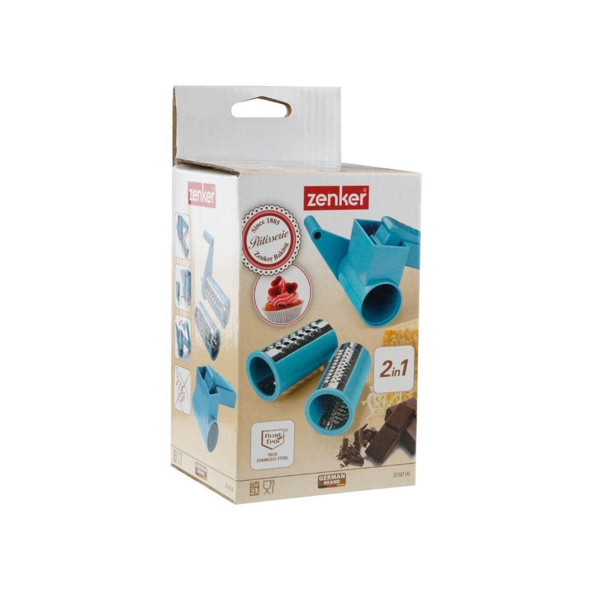 ZENKER Ensemble de 2 Mini moulins râpes pour chocolat Zenker Sweet Sensation