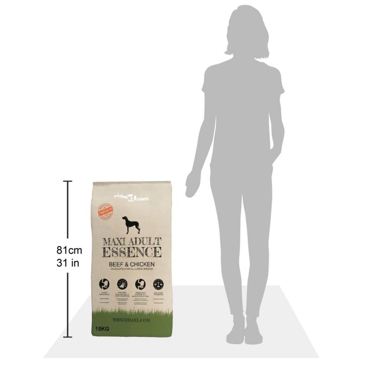 VIDAXL Nourriture pour chiens Maxi Adult Essence Beef&Chicken 2pc 30kg