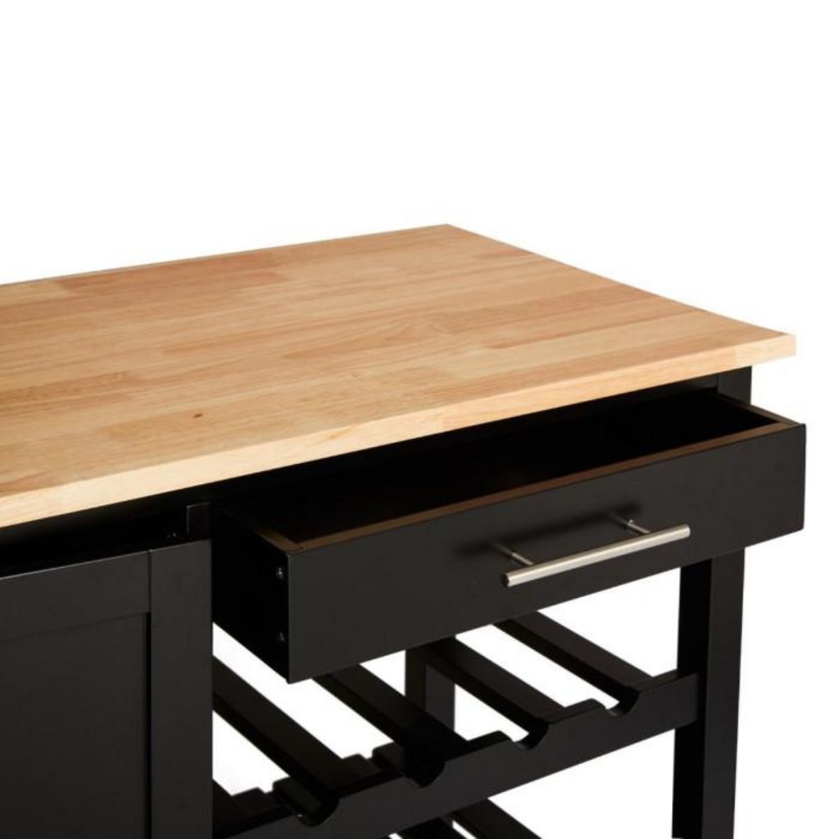 ATMOSPHERA Desserte de Cuisine  Claude  100cm Noir