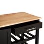 Voir la diapositive 3 : ATMOSPHERA Desserte de Cuisine  Claude  100cm Noir