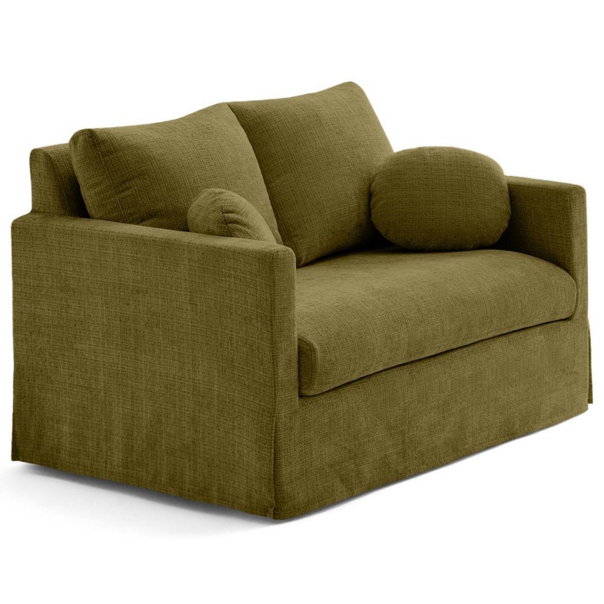 LISA DESIGN Serena - canapé droit déhoussable 2 places en velours texturé