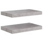 Voir la diapositive 2 : VIDAXL Etageres murales flottantes 2 pcs gris beton 40x23x3,8 cm MDF