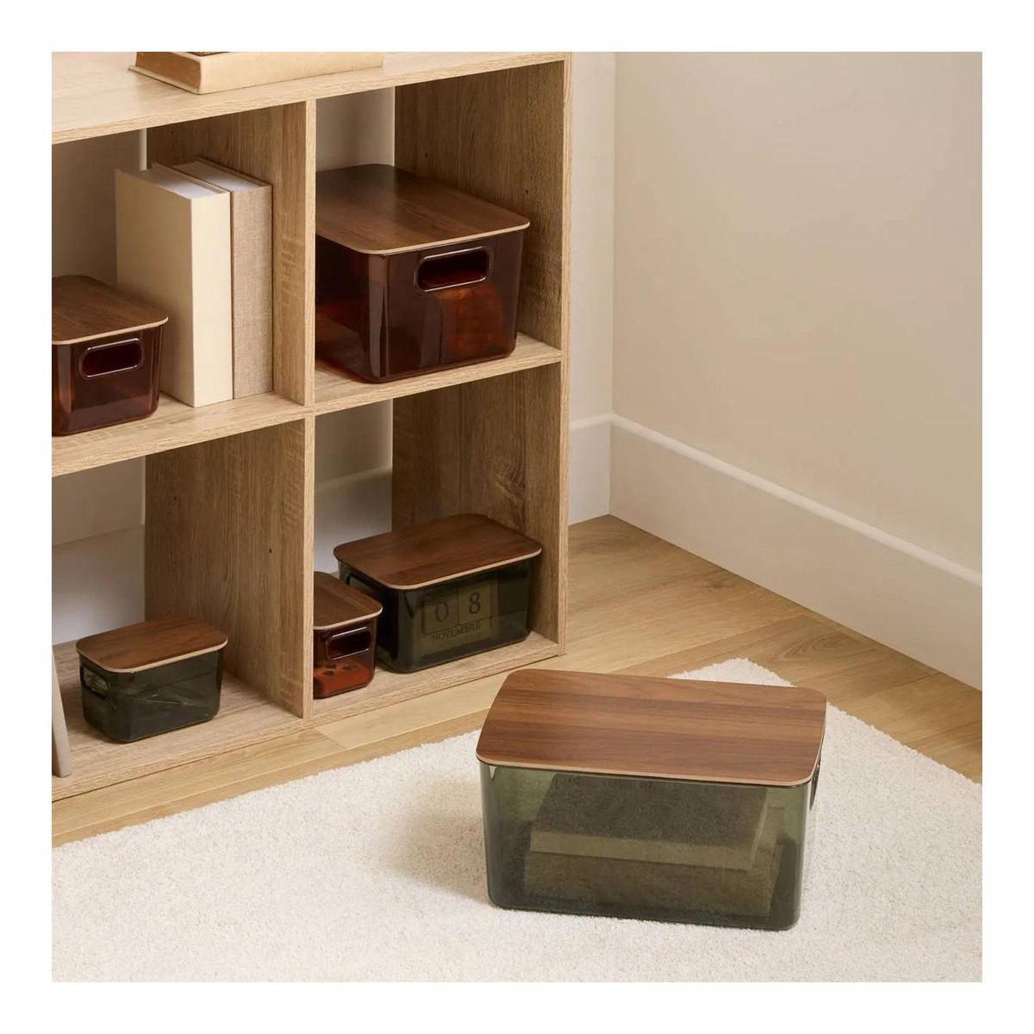 Voir la diapositive 6 : FIVE Boîte de Rangement Avec Couvercle  Lycia  14cm Vert