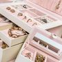 Voir la diapositive 6 : tectake Boîte à bijoux pour une protection optimale contre les rayures et poussières 24 compartiments blanc