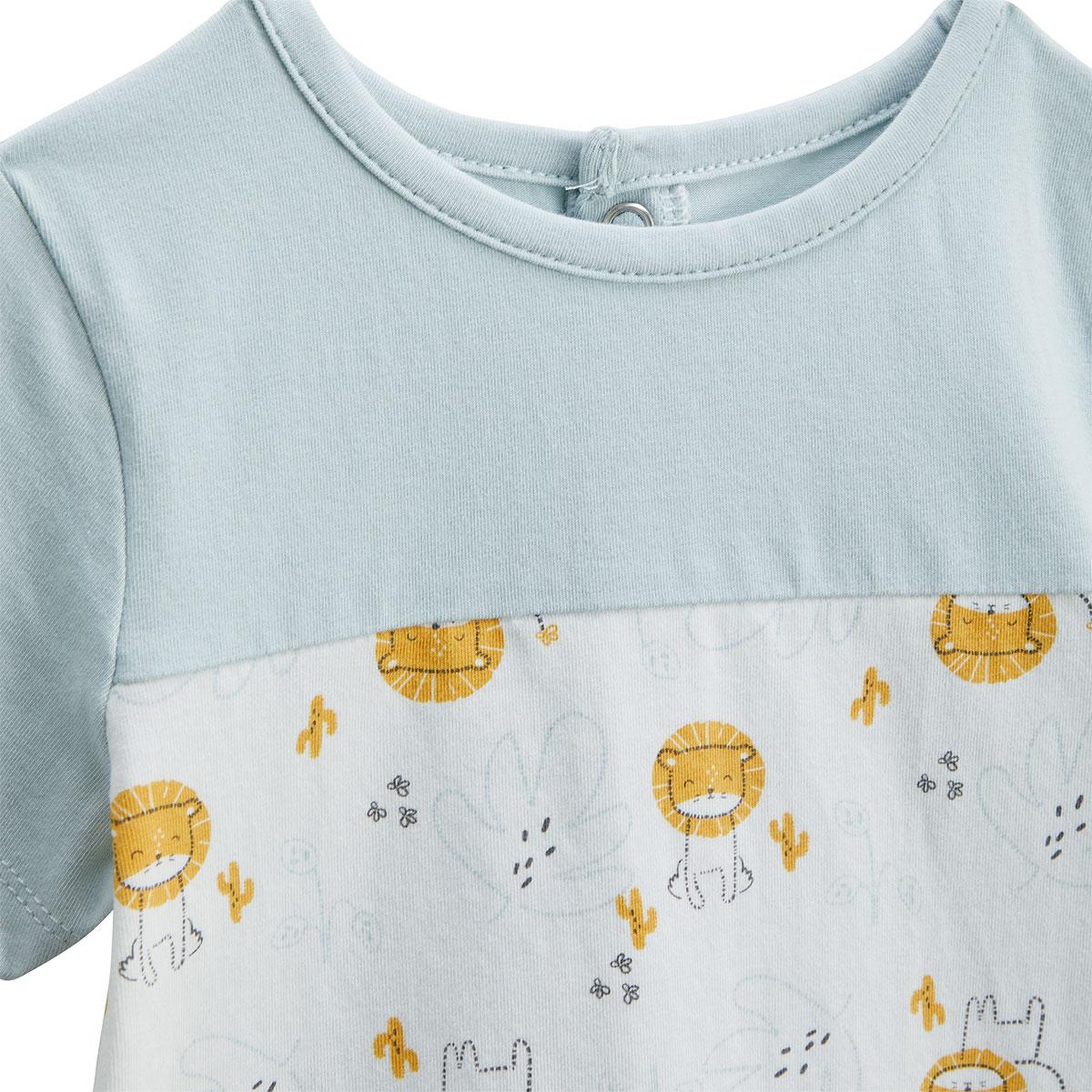 Voir la diapositive 2 : Petit Béguin Ensemble bébé t-shirt et short en gaze de coton elio