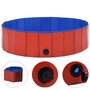 Voir la diapositive 2 : VIDAXL Piscine pliable pour chiens Rouge 120x30 cm PVC