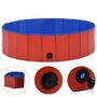 Voir la diapositive 2 : VIDAXL Piscine pliable pour chiens Rouge 120x30 cm PVC