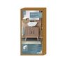 Voir la diapositive 6 : The Home Deco Factory Meuble sous vasque 2 portes Saulk - Marron