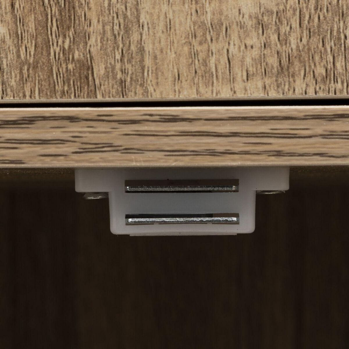 FIVE Etagère 3 cases de rangement avec portes Mix n' modul - Longueur 34,50 cm x Hauteur 100,50 cm - Marron