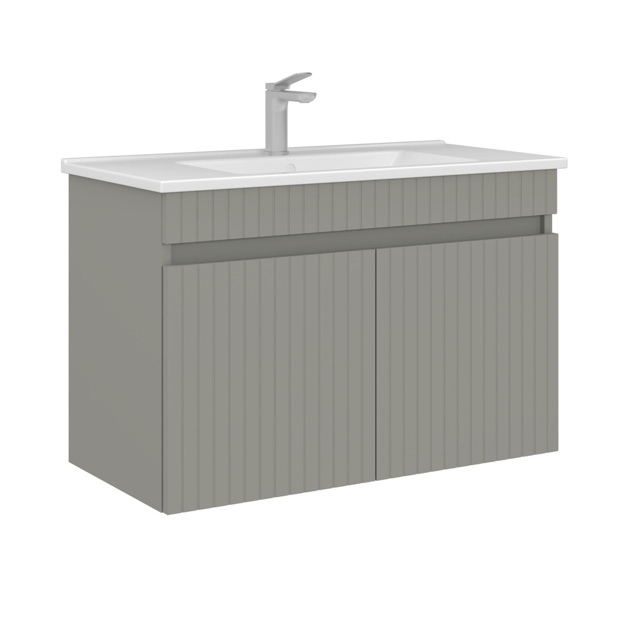 Habitat et Jardin Meuble vasque  tivoli 85  - 85 x 45 x 57 cm - matte cashmere
