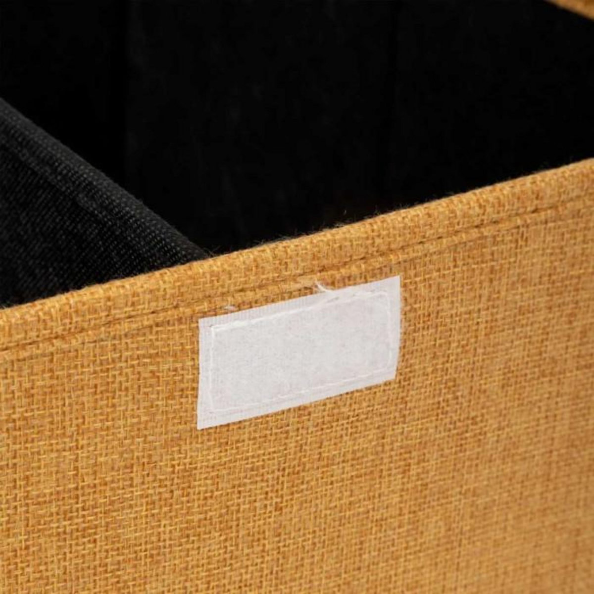 FIVE Panier à Linge Avec Séparateur  Colors  74L Jaune Moutarde