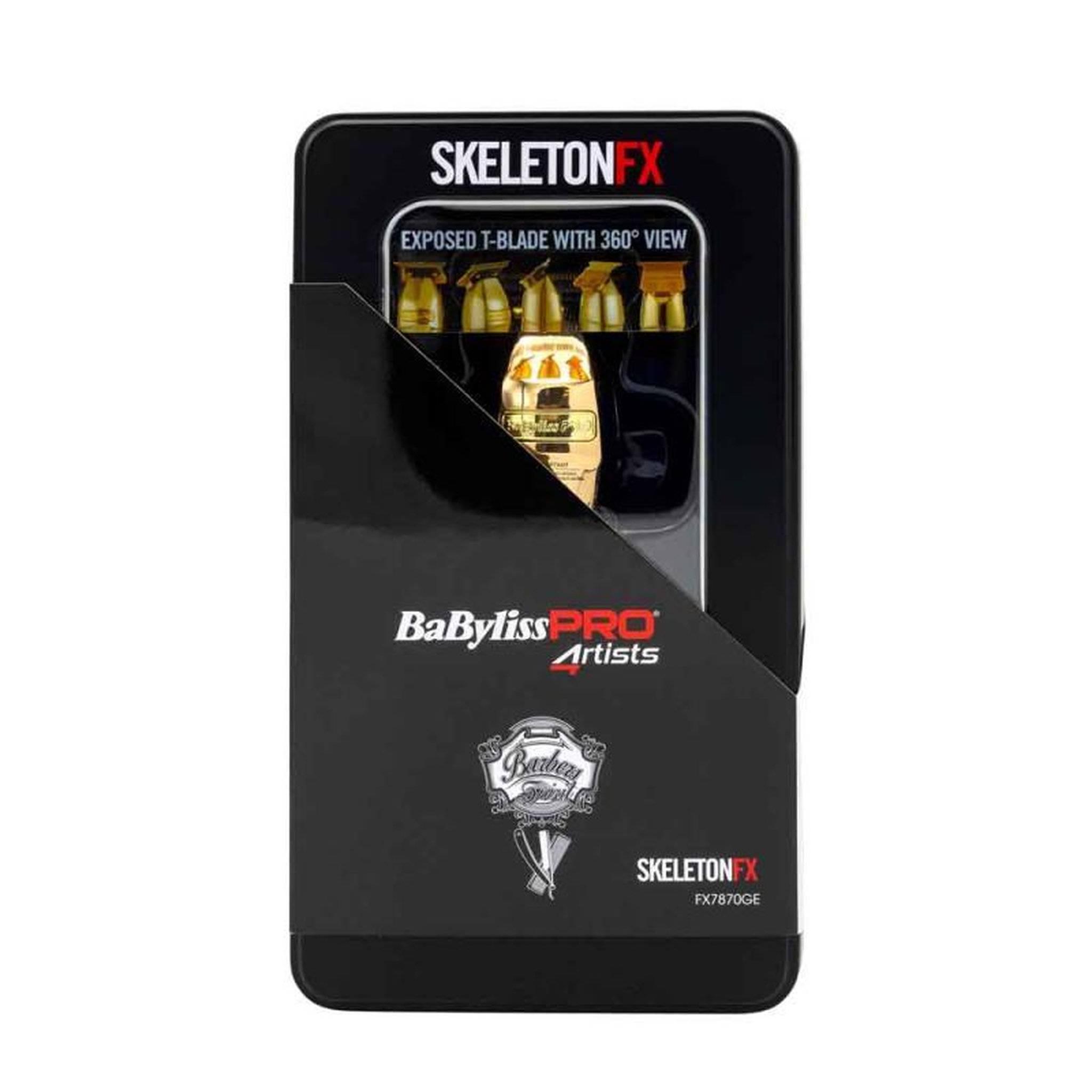 Voir la diapositive 2 : BABYLISS Babyliss Pro Beard Trimmer Skeletonfx 4Artists gold (FX7870GE)