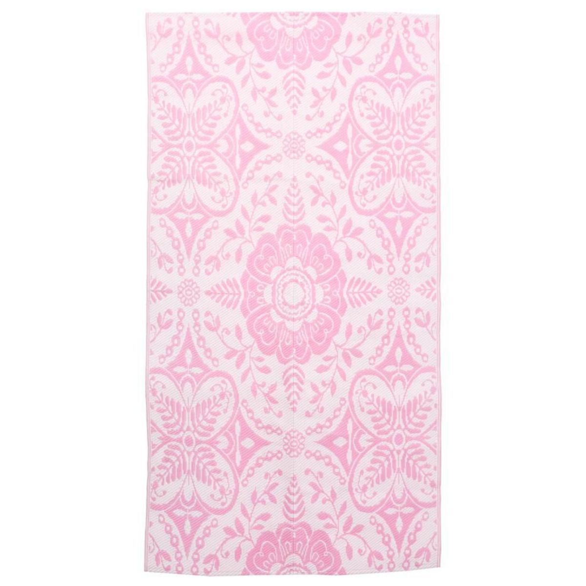 VIDAXL Tapis d'exterieur ARAKIL rose 120x180 cm PP