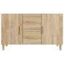 Voir la diapositive 3 : VIDAXL Buffet chene sonoma 100x36x60 cm bois d'ingenierie