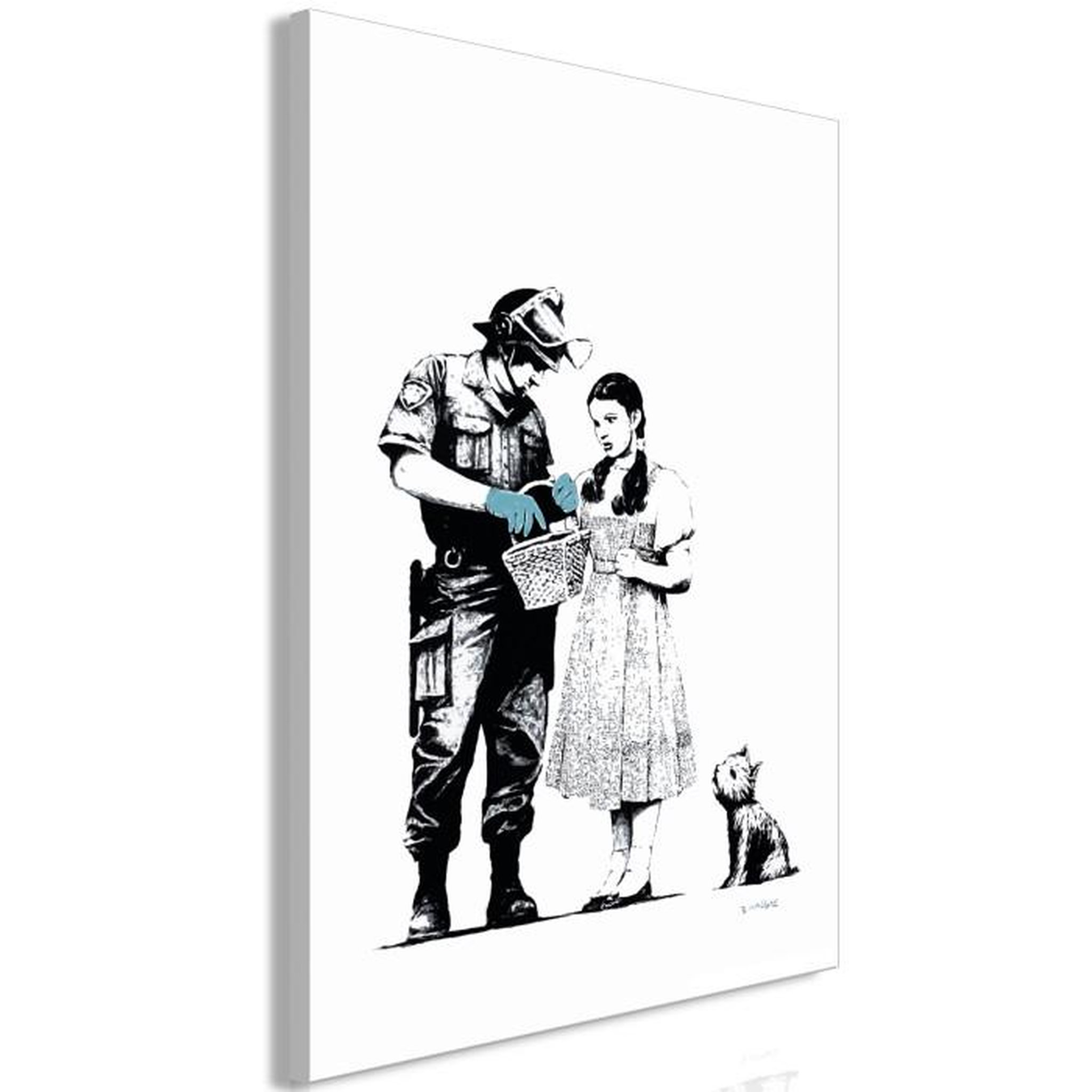 Paris Prix Tableau Imprimé  Dorothy & Policeman. Coloris disponibles : Multicolore