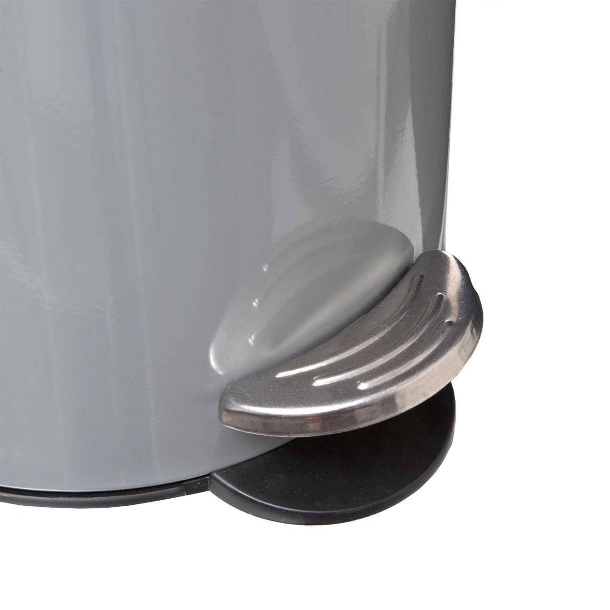 Voir la diapositive 2 : FIVE Poubelle à pédale  softclose  3l gris