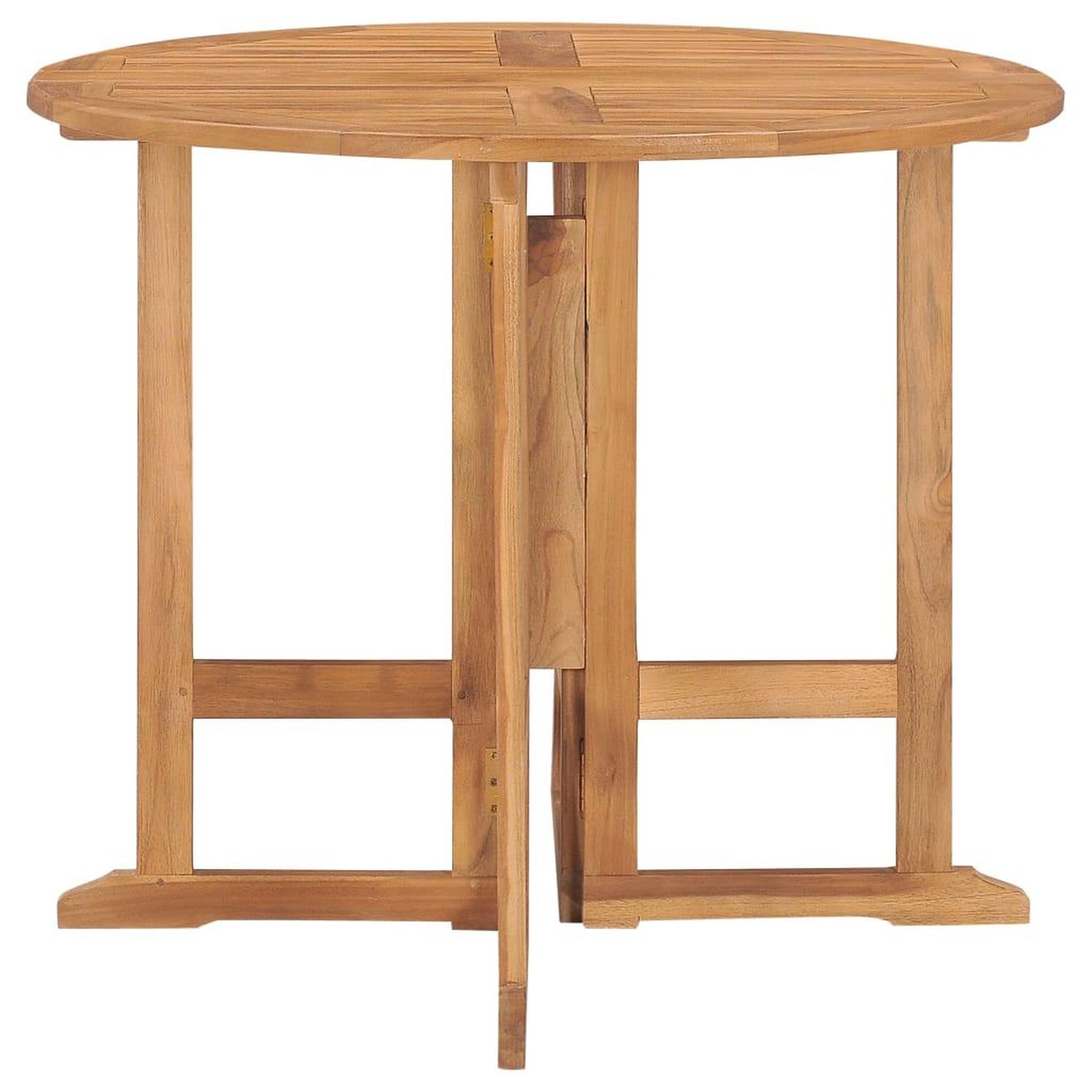 Voir la diapositive 4 : VIDAXL Ensemble a manger d'exterieur pliable 5 pcs Bois solide de teck