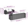 Voir la diapositive 4 : VIDAXL Salon de jardin avec coussins 6 pcs marron resine tressee