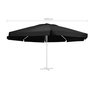 Voir la diapositive 4 : VIDAXL Tissu de remplacement pour parasol d'exterieur Noir 610 cm