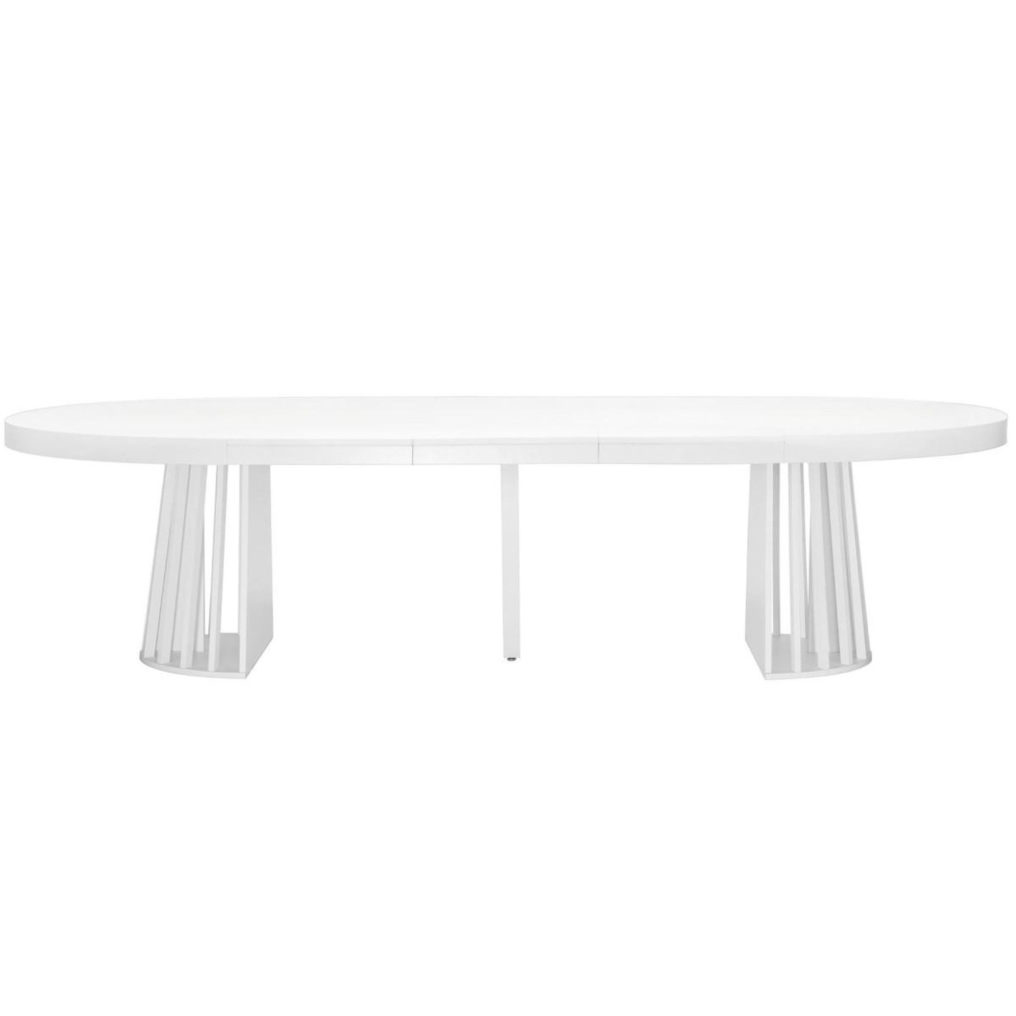 Voir la diapositive 2 : Paris Prix Table de repas extensible  laize  150-300cm blanc