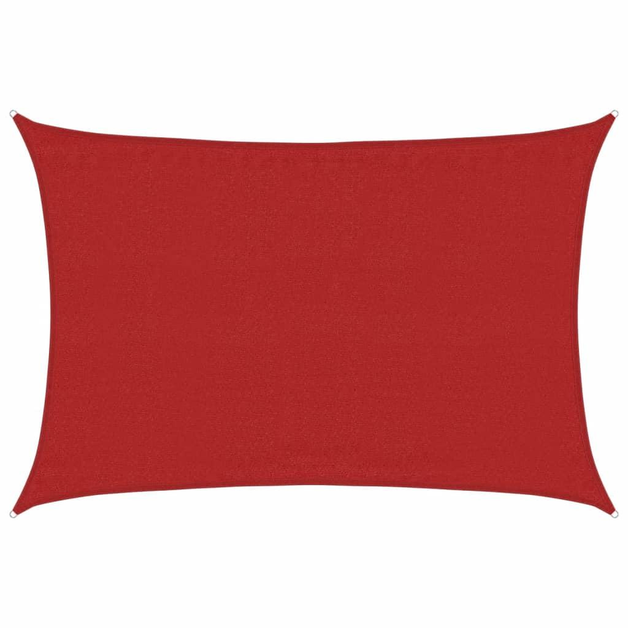 Voir la diapositive 2 : VIDAXL Voile d'ombrage 160 g/m^2 Rouge 3,5x5 m PEHD