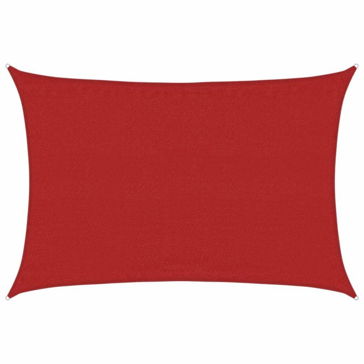 VIDAXL Voile d'ombrage 160 g/m^2 Rouge 3,5x5 m PEHD