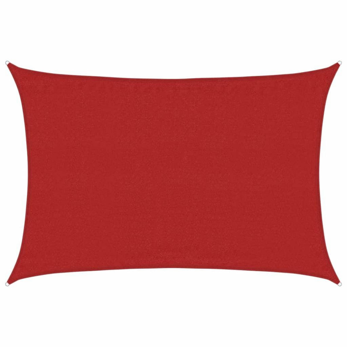 VIDAXL Voile d'ombrage 160 g/m^2 Rouge 3,5x5 m PEHD