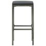 Voir la diapositive 4 : VIDAXL Ensemble de bar de jardin avec coussins 3 pcs Gris