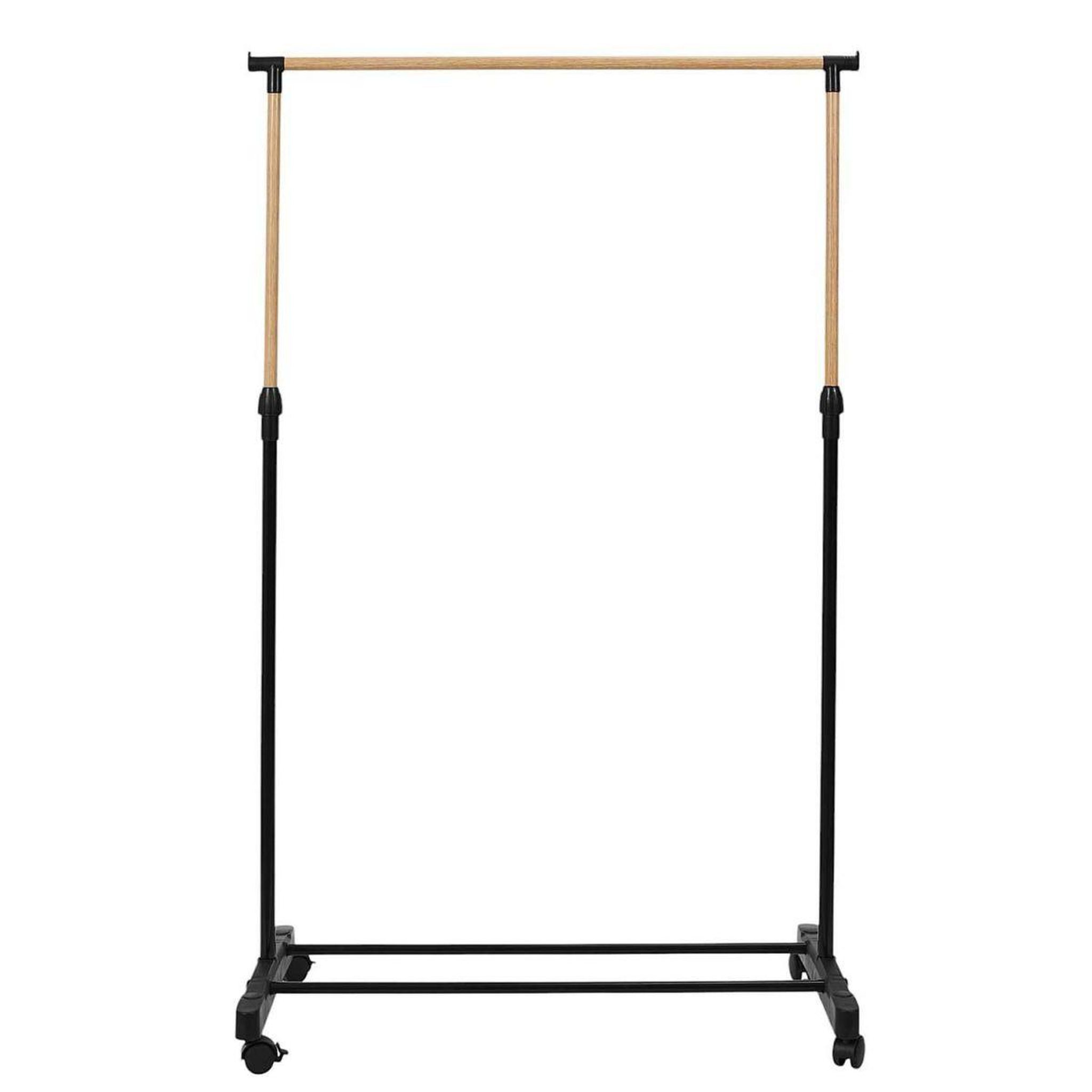 Voir la diapositive 3 : Je cherche une idee Portant à Vêtements Ajustable  Effet Bois  160cm Noir
