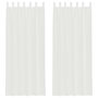 Voir la diapositive 2 : VIDAXL Rideaux en voile avec passe-tringles 2 pcs blanc