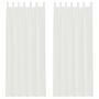 Voir la diapositive 2 : VIDAXL Rideaux en voile avec passe-tringles 2 pcs blanc