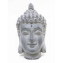 Voir la diapositive 1 : Paris Prix Tête de Bouddha Déco  Asie  42cm Argent