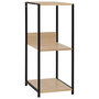 Voir la diapositive 2 : VIDAXL Etagere a livres droite petite Noir et chene 33,5x39,6x79,7 cm