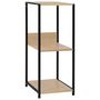 Voir la diapositive 2 : VIDAXL Etagere a livres droite petite Noir et chene 33,5x39,6x79,7 cm