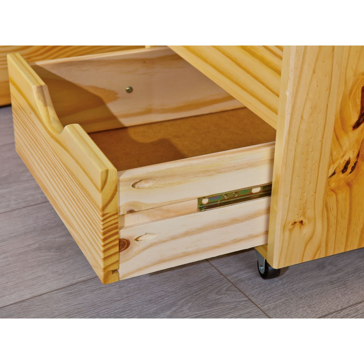 Lit multi-rangements en pin massif 180x200cm SLEEP