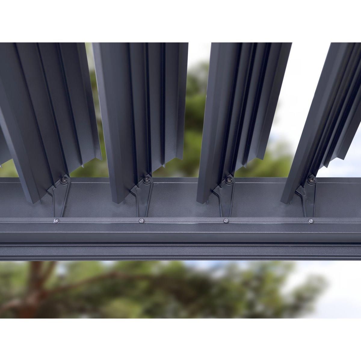 Lot rideaux  + moustiquaires pour tonnelle fusain 4x3 m 