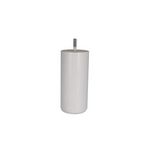 CIME Pied Meuble Cylindrique 68x150mm - H&#xEA;tre Laqu&#xE9; Blanc
