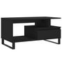Voir la diapositive 2 : VIDAXL Table basse Noir 90x49x45 cm Bois d ingénierie