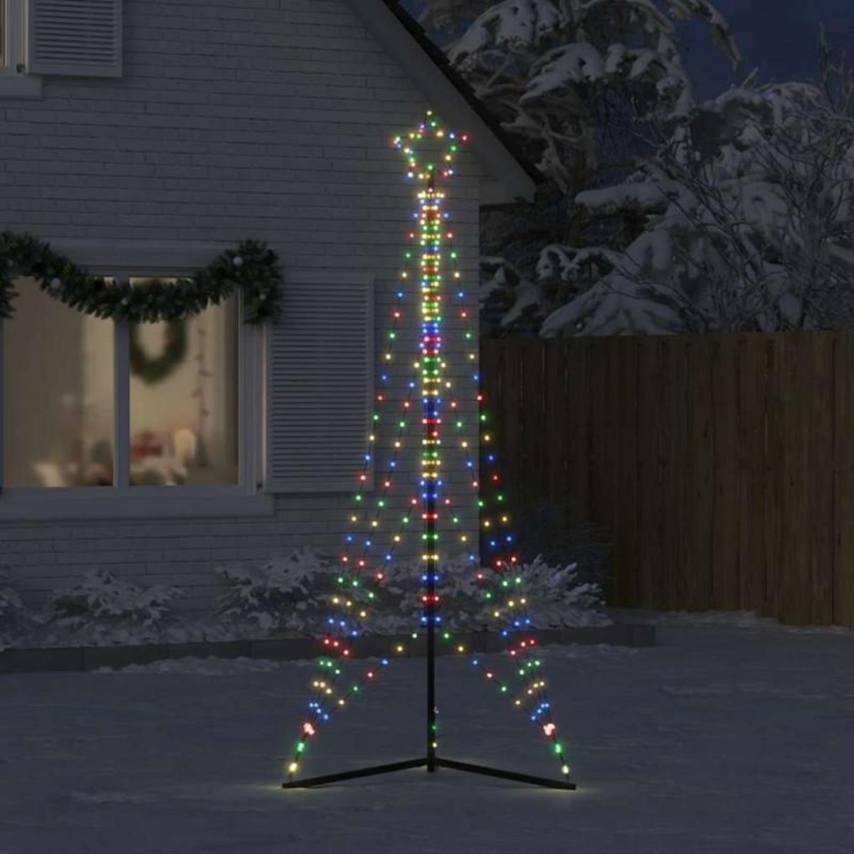 VIDAXL Guirlande de sapin de Noël 483 LED colorées 240 cm