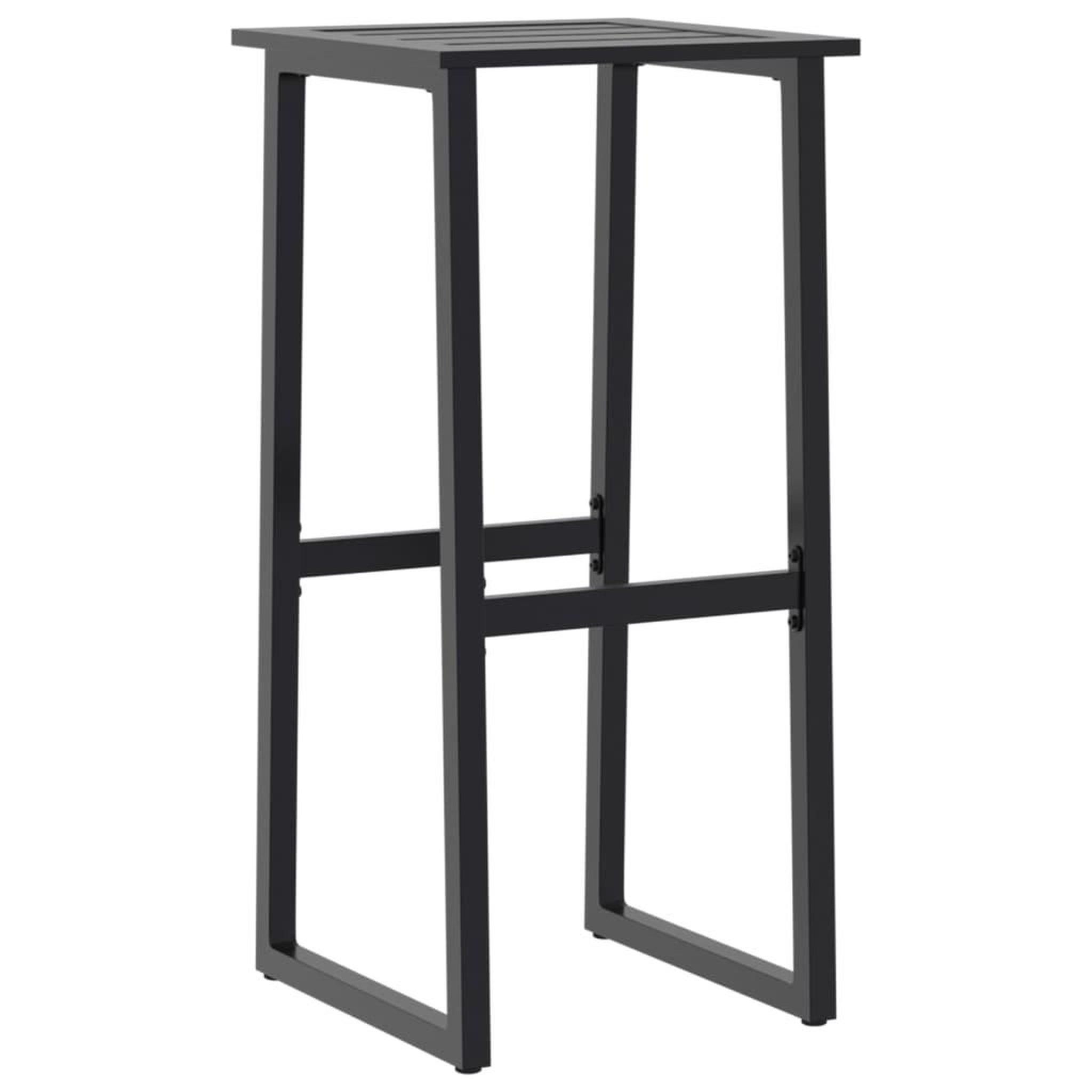 Voir la diapositive 4 : VIDAXL Ensemble de bar de jardin 5 pcs noir acier enduit de poudre