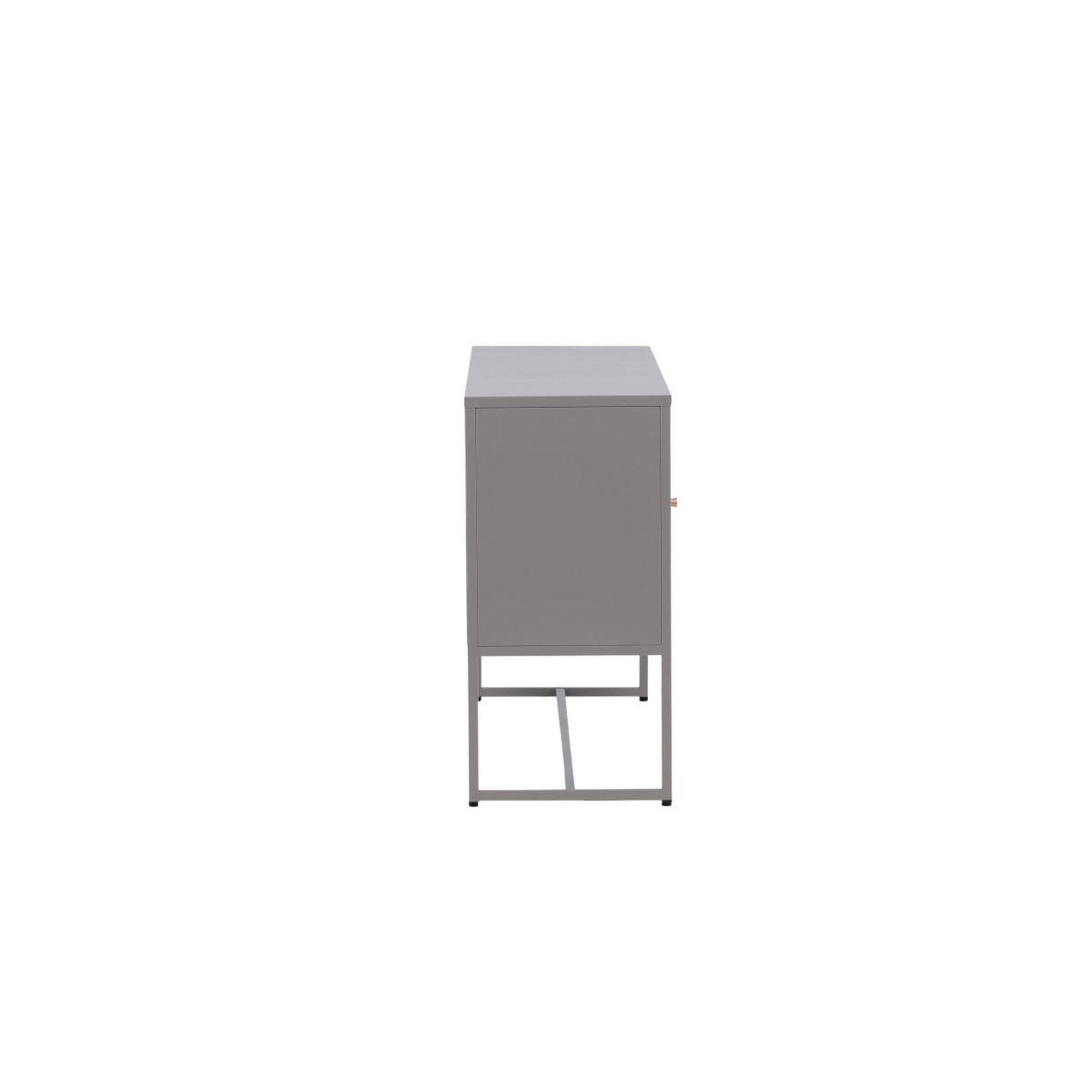 Voir la diapositive 4 : Paris Prix Bahut 3 portes en métal  malla  120cm gris clair